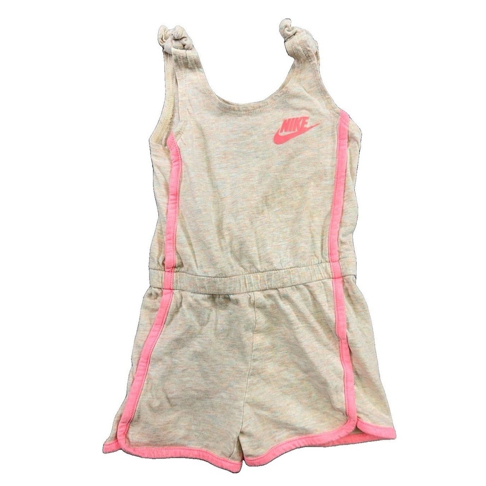 Nike Girls Tie Tank Romper Shorts Outfit Sz 2T Preppy